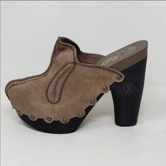 Floggs Diana Suede Clogs - Picture 4 of 7
